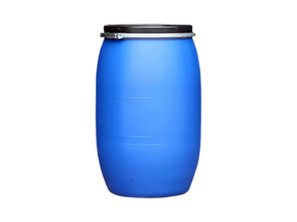 STRAPPED PLASTIC BARREL
